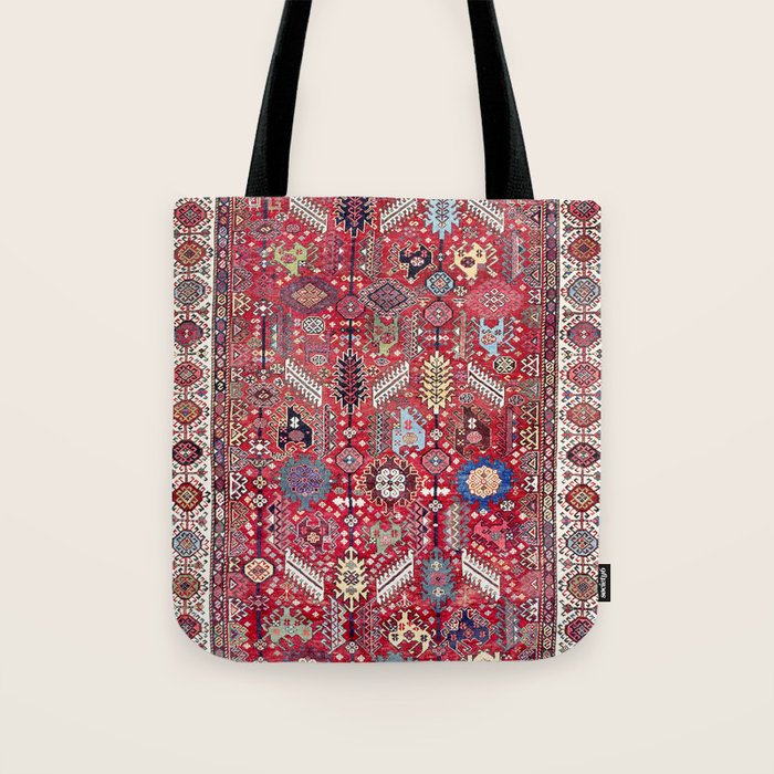 Shekarlu Qashqaâi Fars Southwest Persian Carpet Print Tote Bag Gallery Image 1