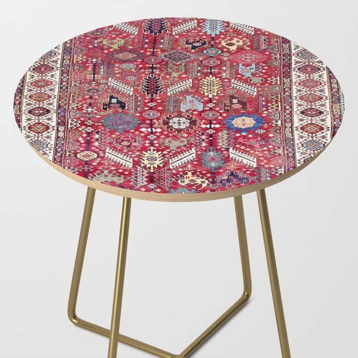 Shekarlu Qashqaâi Fars Southwest Persian Carpet Print Side Table Gallery Image 2
