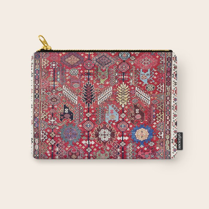 Shekarlu Qashqaâi Fars Southwest Persian Carpet Print Carry All Pouch Gallery Image 1