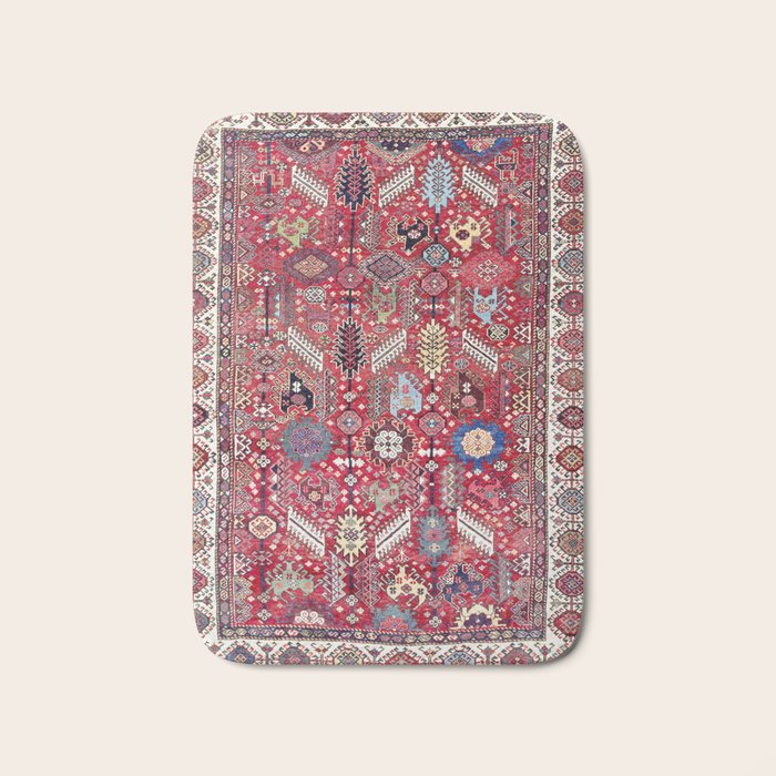 Shekarlu Qashqaâi Fars Southwest Persian Carpet Print Bath Mat Gallery Image 1