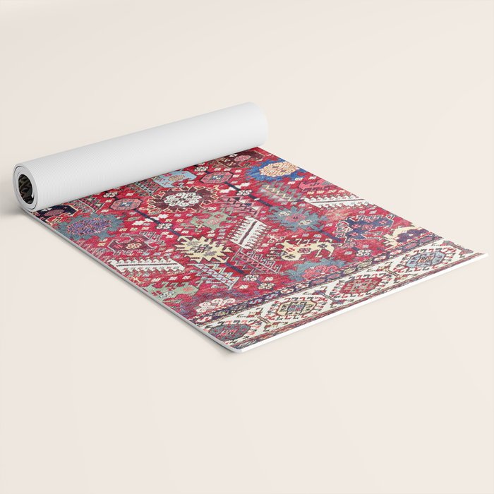 Shekarlu Qashqaâi Fars Southwest Persian Carpet Print Yoga Mat Gallery Image 2