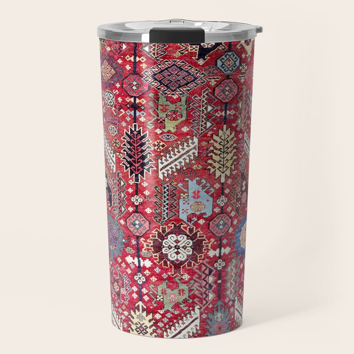 Shekarlu Qashqaâi Fars Southwest Persian Carpet Print Travel Mug Gallery Image 1
