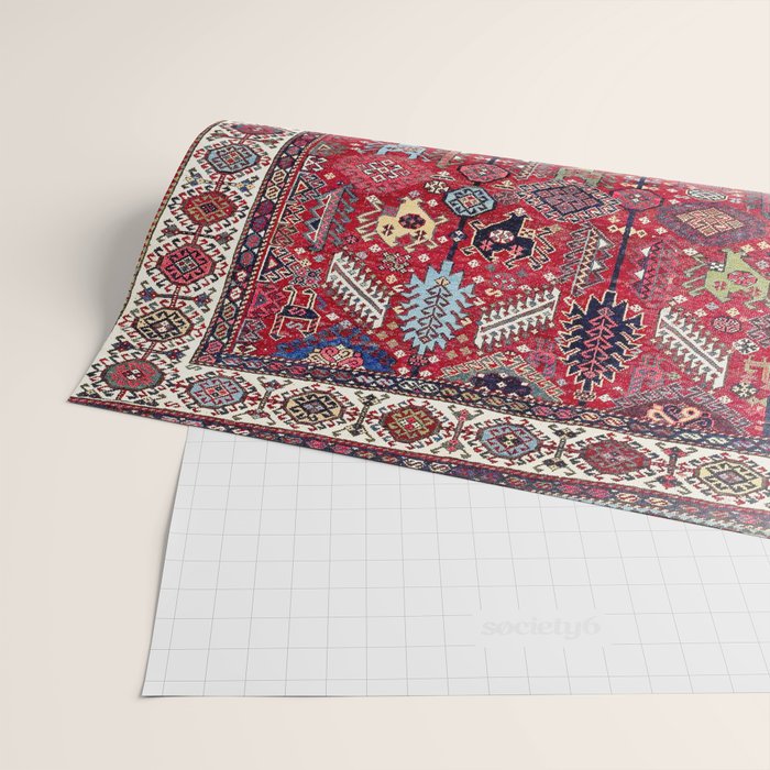 Shekarlu Qashqaâi Fars Southwest Persian Carpet Print Wrapping Paper Gallery Image 2