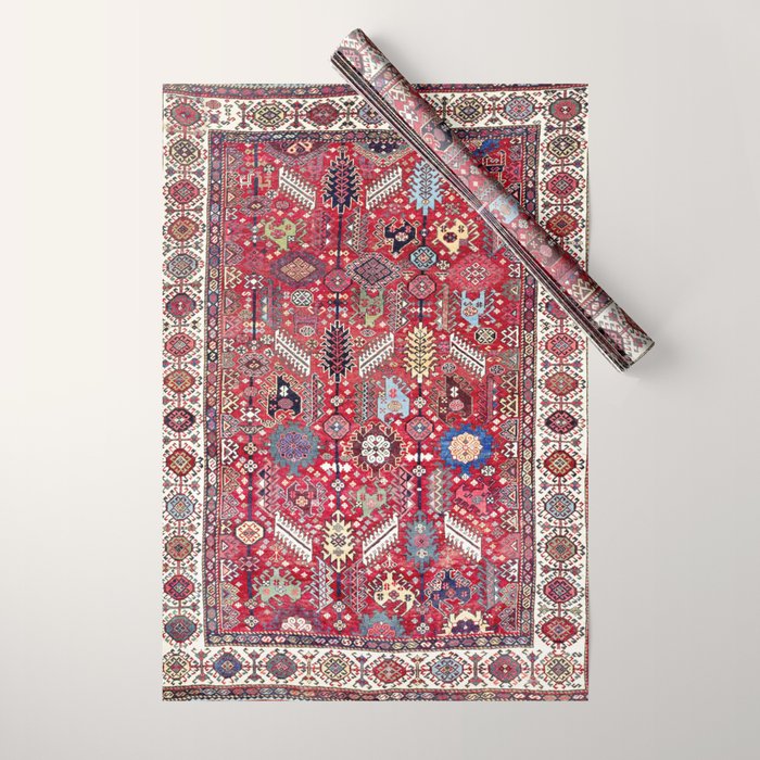 Shekarlu Qashqaâi Fars Southwest Persian Carpet Print Wrapping Paper Gallery Image 1