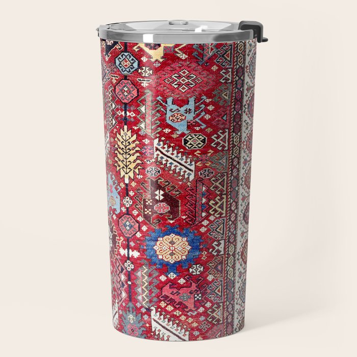 Shekarlu Qashqaâi Fars Southwest Persian Carpet Print Travel Mug Gallery Image 2