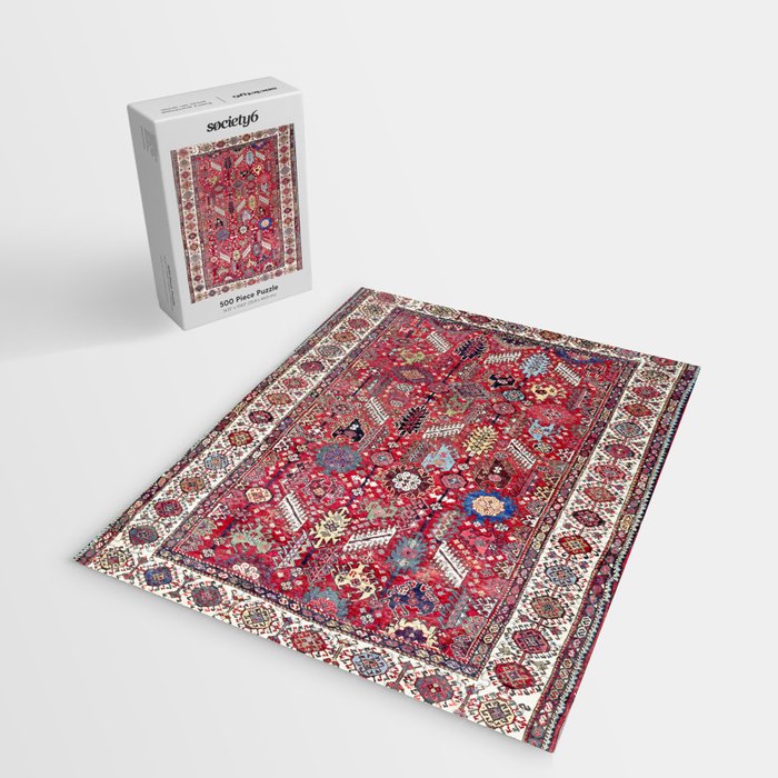 Shekarlu Qashqaâi Fars Southwest Persian Carpet Print Jigsaw Puzzle Gallery Image 2
