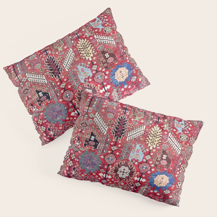 Shekarlu Qashqaâi Fars Southwest Persian Carpet Print Pillow Sham Gallery Image 1