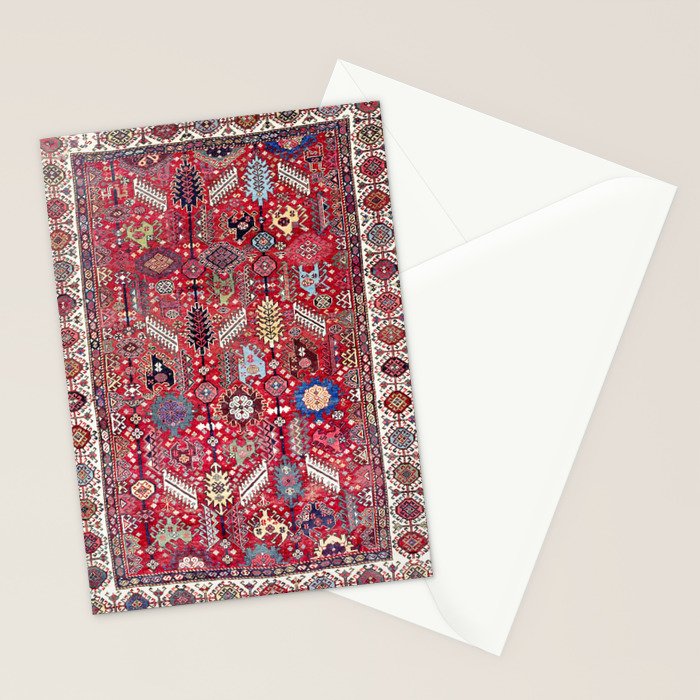Shekarlu Qashqaâi Fars Southwest Persian Carpet Print Stationery Card Gallery Image 2