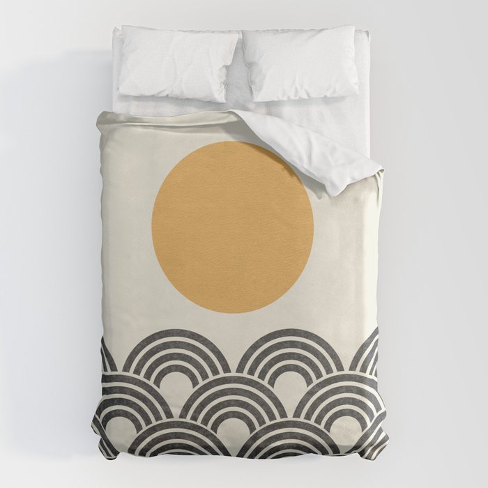 Sun and Wave - Oriental Pattern Duvet Cover Gallery Image 1