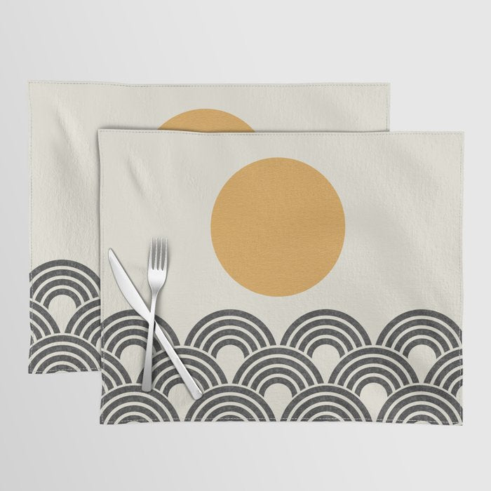 Sun and Wave - Oriental Pattern Placemat Gallery Image 1