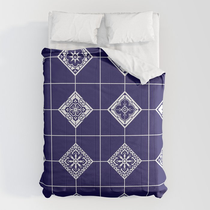 Talavera Mexican Tile - Porcelain Palette Comforter Gallery Image 6