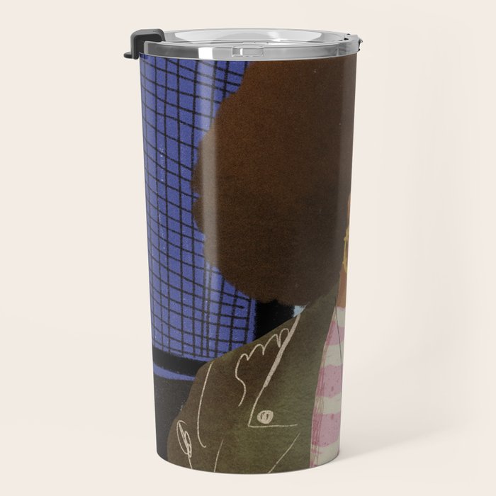 Girl with Golden Earing Travel Mug Gallery Image 3