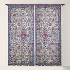 Antique Nain Tudeshk Midnight Purple Persian Window Curtain Gallery Image 5