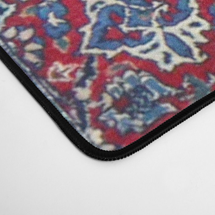 Antique Nain Tudeshk Midnight Purple Persian Desk Mat Gallery Image 4