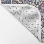 Antique Nain Tudeshk Midnight Purple Persian Bath Mat Gallery Image 2