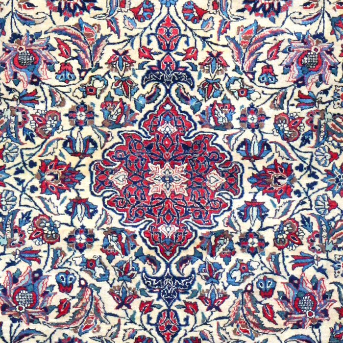 Antique Nain Tudeshk Midnight Purple Persian Coffee Mug Gallery Image 2