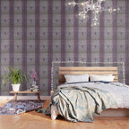 Antique Nain Tudeshk Midnight Purple Persian Wallpaper Gallery Image 3