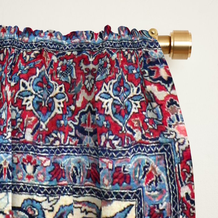 Antique Nain Tudeshk Midnight Purple Persian Window Curtain Gallery Image 2