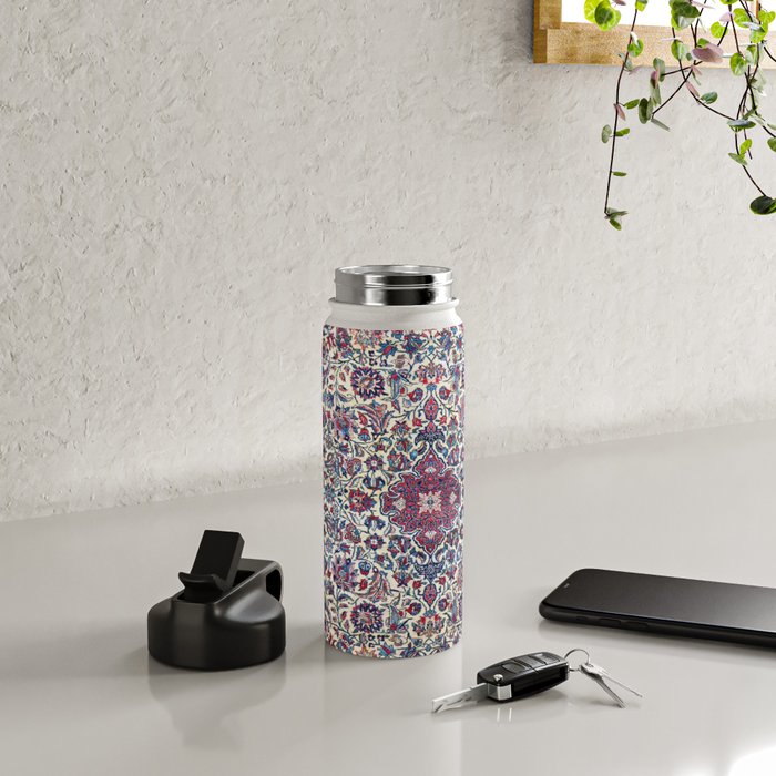 Antique Nain Tudeshk Midnight Purple Persian Water Bottle Gallery Image 4