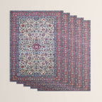 Antique Nain Tudeshk Midnight Purple Persian Wrapping Paper Gallery Image 3
