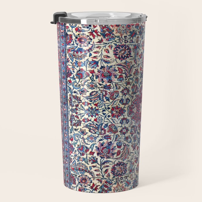 Antique Nain Tudeshk Midnight Purple Persian Travel Mug Gallery Image 3