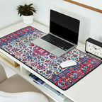 Antique Nain Tudeshk Midnight Purple Persian Desk Mat Gallery Image 2