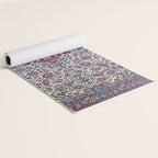 Antique Nain Tudeshk Midnight Purple Persian Yoga Mat Gallery Image 2