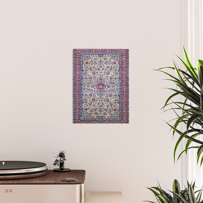 Antique Nain Tudeshk Midnight Purple Persian Poster Gallery Image 2