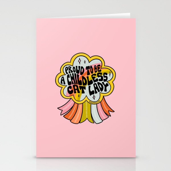 Proud To Be A Childless Cat Lady Stationery Card Gallery Image 2