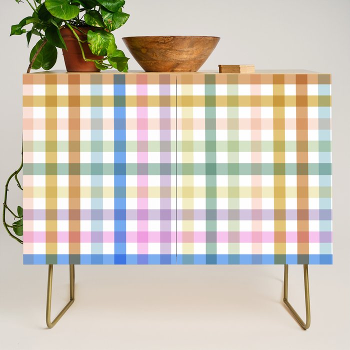 Rainbow Check Bliss Credenza Gallery Image 1