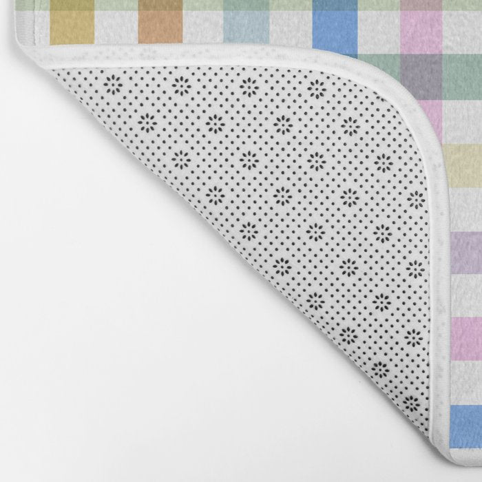 Rainbow Check Bliss Bath Mat Gallery Image 2