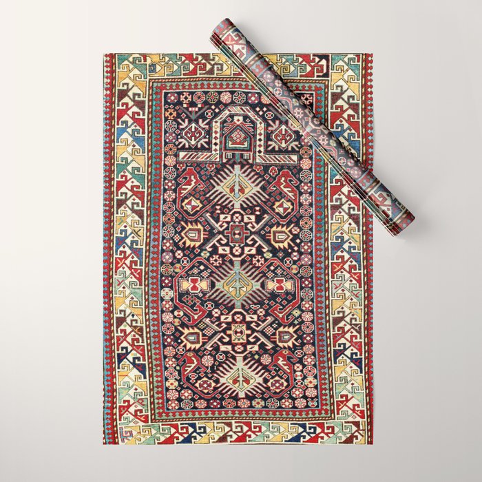 Akstafa Southeast Caucasus Niche Rug Print Wrapping Paper Gallery Image 1