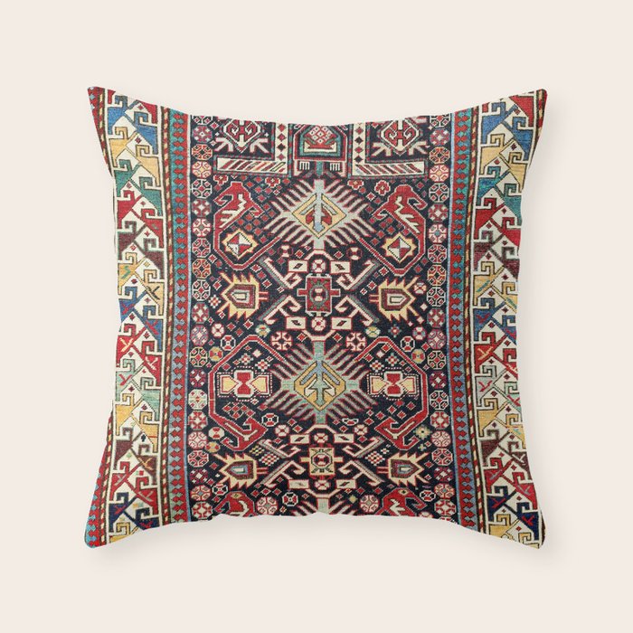 Akstafa Southeast Caucasus Niche Rug Print Throw Pillow Gallery Image 6