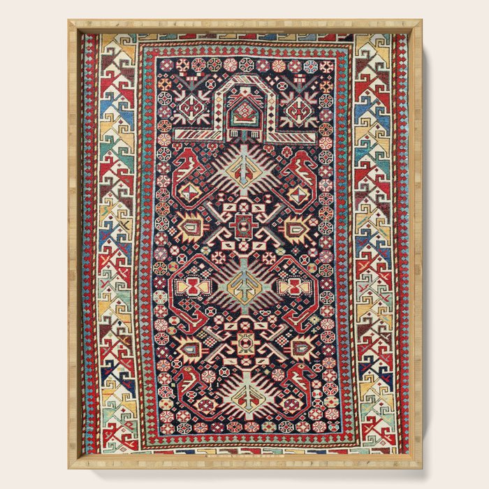 Akstafa Southeast Caucasus Niche Rug Print Serving Tray Gallery Image 1