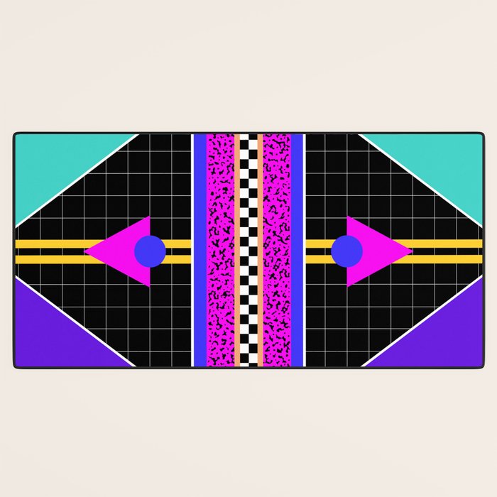 Memphis pattern 117 - 80s / 90s Retro Desk Mat Gallery Image 3