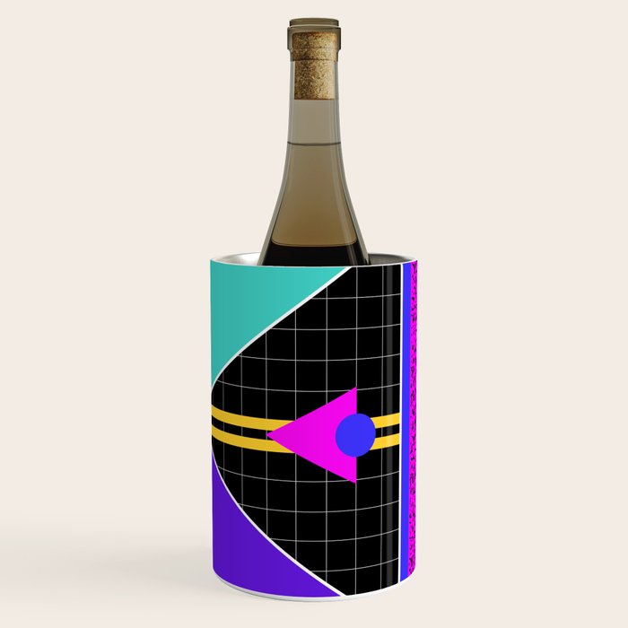 Memphis pattern 117 - 80s / 90s Retro Wine Chiller Gallery Image 2