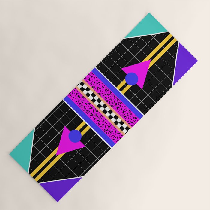 Memphis pattern 117 - 80s / 90s Retro Yoga Mat Gallery Image 1