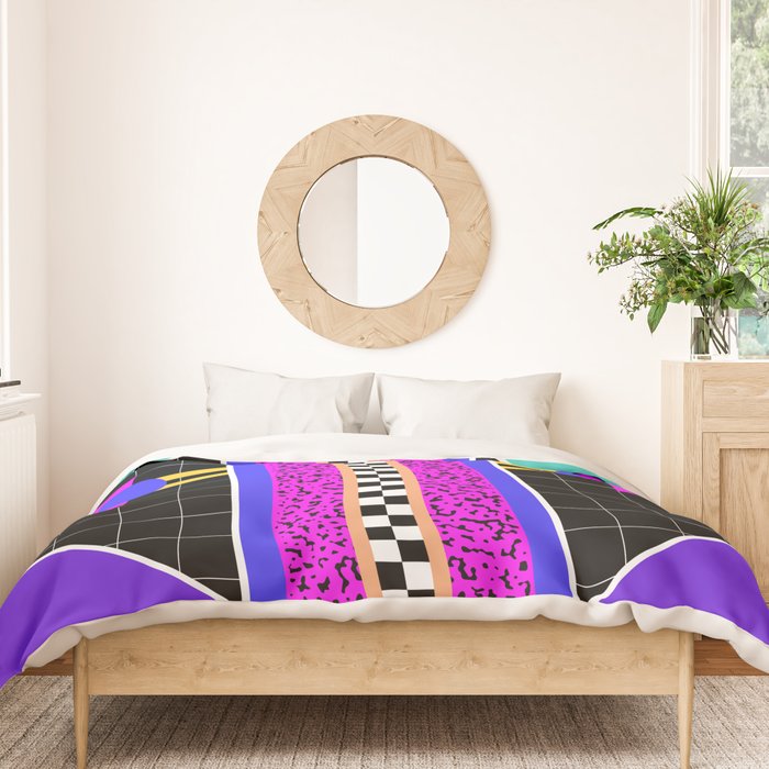 Memphis pattern 117 - 80s / 90s Retro Duvet Cover Gallery Image 3