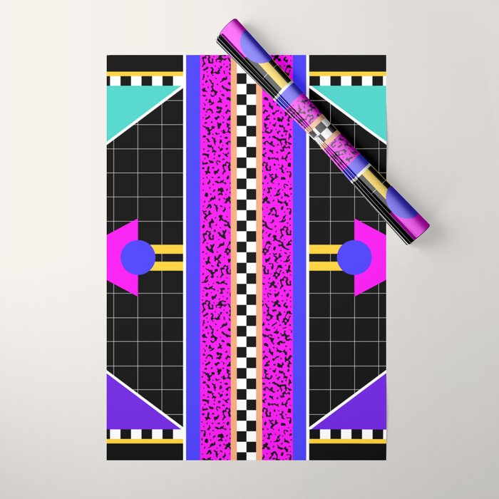 Memphis pattern 117 - 80s / 90s Retro Wrapping Paper Gallery Image 1