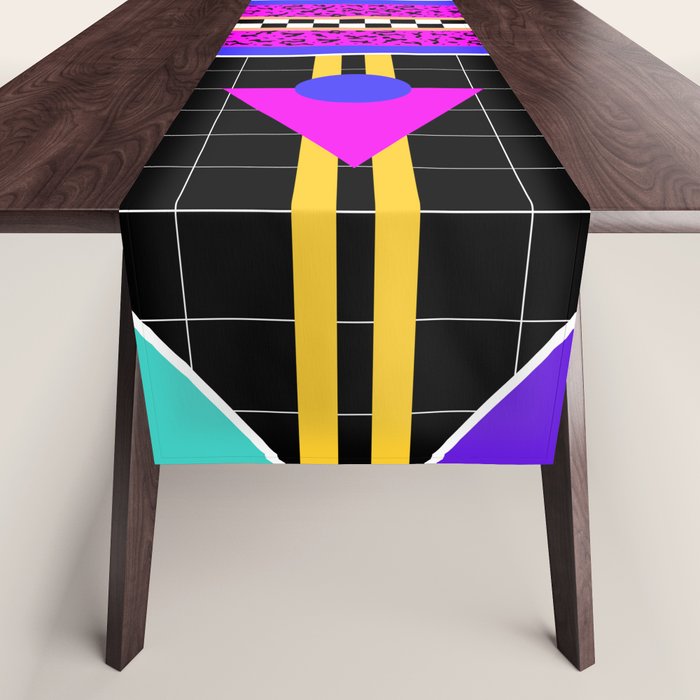 Memphis pattern 117 - 80s / 90s Retro Table Runner Gallery Image 1