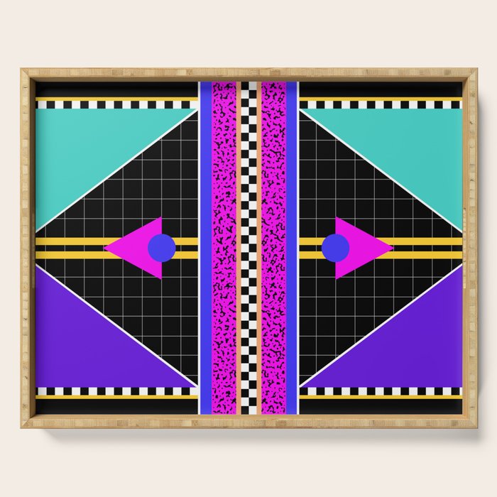 Memphis pattern 117 - 80s / 90s Retro Serving Tray Gallery Image 1