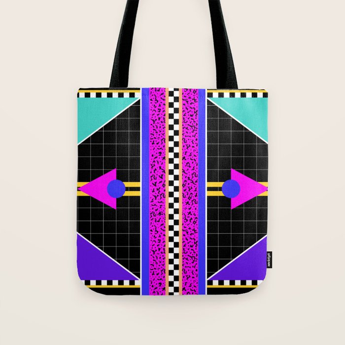 Memphis pattern 117 - 80s / 90s Retro Tote Bag Gallery Image 1