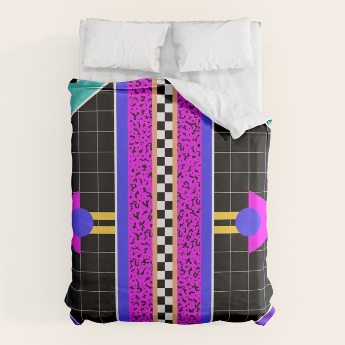 Memphis pattern 117 - 80s / 90s Retro Duvet Cover Gallery Image 6