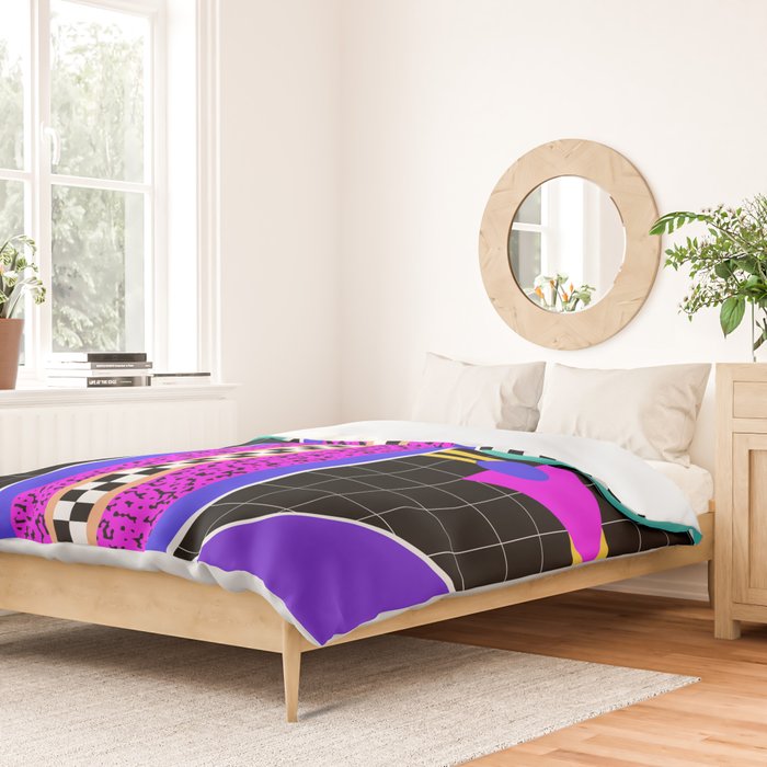 Memphis pattern 117 - 80s / 90s Retro Duvet Cover Gallery Image 2