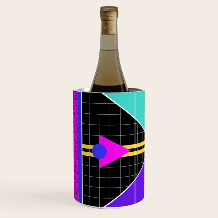 Memphis pattern 117 - 80s / 90s Retro Wine Chiller Gallery Image 3