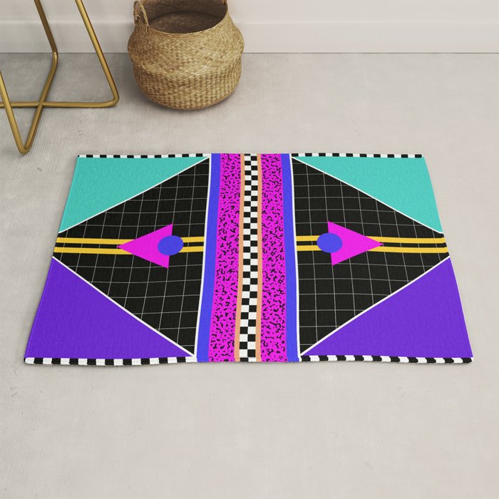 Memphis pattern 117 - 80s / 90s Retro Rug Gallery Image 1