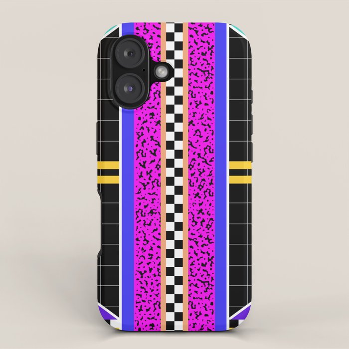 Memphis pattern 117 - 80s / 90s Retro iPhone Case Gallery Image 1
