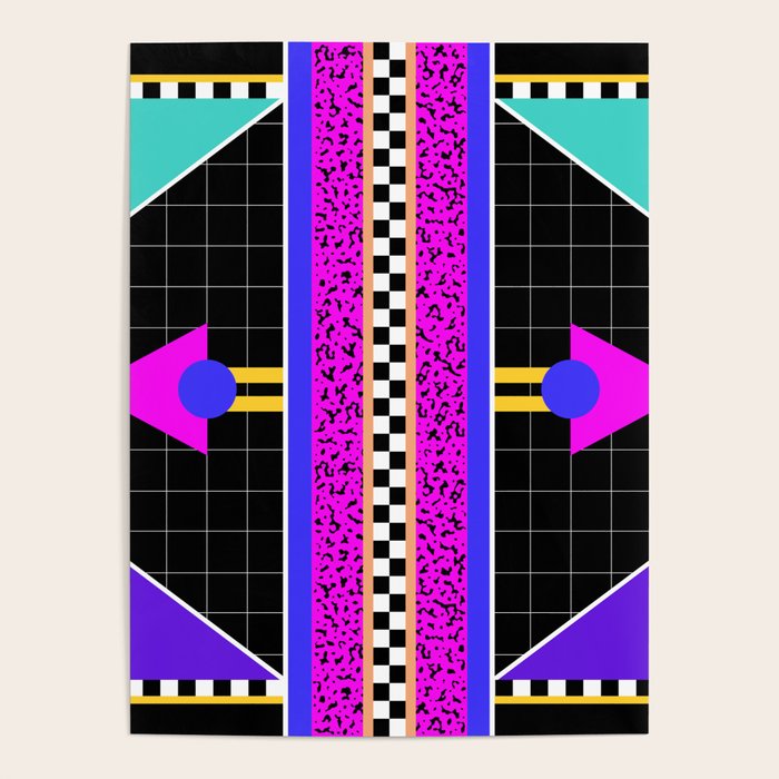 Memphis pattern 117 - 80s / 90s Retro Poster Gallery Image 1