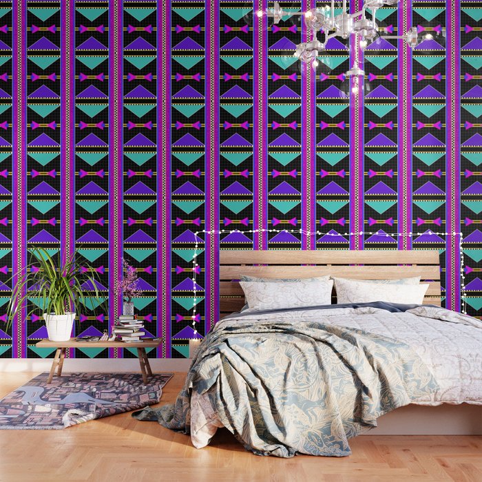 Memphis pattern 117 - 80s / 90s Retro Wallpaper Gallery Image 1