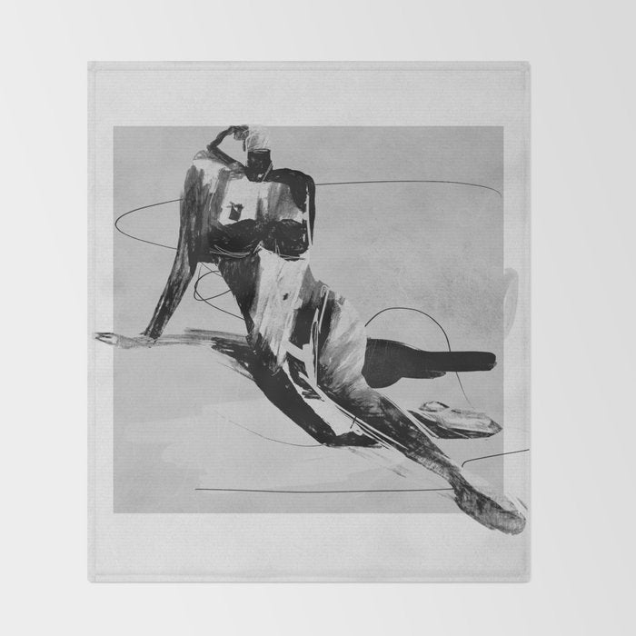 Female Figure 3 Throw Blanket Gallery Image 2